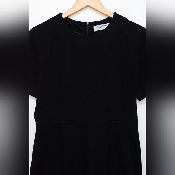 MM Lafleur Gayle Dress Textured Ponte Black Fitted Sheath Sz 8 Office Minimalist - Picture 6 of 11